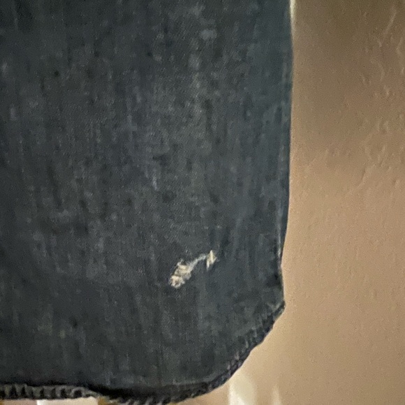 Chico’s Denim Shirt Dress, Size 2 - Picture 5 of 6